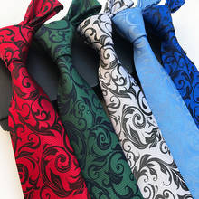 Corbatas florales para hombre, Corbatas formales de Paisley Gravata, regalo para hombre, corbata para boda, fiesta de negocios, 8CM 2024 - compra barato