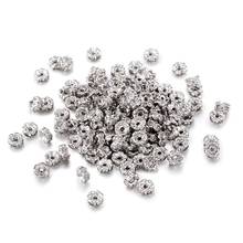 Miçangas espaçadoras redondas de cristal strass, 4mm 5mm 6mm 8mm para confecção de joias diy, acessórios para pulseira e colar 2024 - compre barato