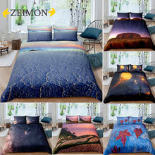 ZEIMON Fashion Landscape Bedding Set Unique Scenery Soft Polyester 2/3Pcs Duvet Cover with Pillowcase Full Single Double Size 2024 - buy cheap