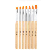 7pcs/set UV Gel Brush Painting Pen For Manicure Painting Wooden UV Gel Nail Art Acrylic Polish Tips Pen Manicure Tools Set 2024 - buy cheap