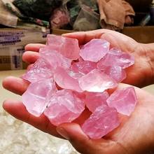 Natural Rose Quartz Crystal Stone Rock Chips Lucky Healing Natural Stones and Minerals Health Decoration Furnishing article 2024 - buy cheap