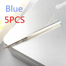 Recambios de bolígrafo de Metal azul, punta fina, estándar medio para tinta de estilo de alta calidad, 10 Uds. 2024 - compra barato