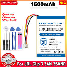 LOSONCOER 1500mAh L0721-LF Battery For JBL Clip 3, Clip 3AN, Clip 3SAND 2024 - buy cheap