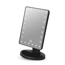 22 LED Lights Touch Screen Makeup Mirror Table Desktop Countertop Bright Adjustable Batteries Use Tools 2024 - buy cheap