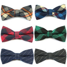 Formal Commercial Cotton Bowtie for Men Male Plaid Bow ties For Wedding Party Gravatas Slim Cravat Accessories Bowties 2024 - buy cheap