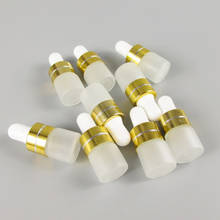 1000pcs/lot 1ml Frost Glass Dropper Bottle Empty Cosmetic Packaging Container Vials Essential Oil Bottles 2024 - buy cheap