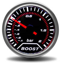 Manometro turbo Boost gauge Bar 2 "52 мм дымовая линза Boost контроллер gauge-1 ~ 2 бар авто автомобильные датчики, измеритель гоночного такометра 2024 - купить недорого