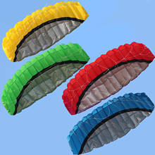 Linha dobro paraquedas, cor luminosa stunt power kite ao ar livre 2.5 metros linhas de pipa surf parafoil diversão praia esporte brinquedo para 2024 - compre barato