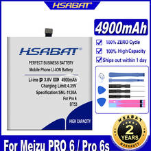 HSABAT 4600mAh BT53 BT53S Battery for Meizu PRO 6 / Pro 6s / PRO6s free tools+tracking number 2024 - buy cheap