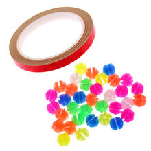 Bicycle Wheel Spoke Mini Beads (36pcs)+Bike Reflective Wheel Stickers Red Bicycle Accessories 2024 - buy cheap