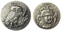 G(38) LUCANIA. Heraclea. Ca. 281-278 BC. AR drachm Silver Plated Copy Coins 2024 - buy cheap