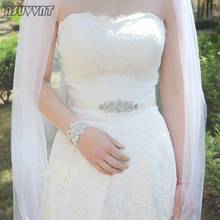 Elegant Belt Rhinestone Bridal Wedding Belts Romantic Ribbon Crystal Flowers Belt For Party Bridesmaid Girdle Lady Accessories 2024 - buy cheap