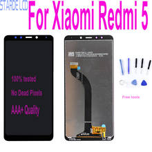 Оригинальный 5,7-дюймовый ЖК-дисплей для Xiaomi Redmi 5 сенсорный экран дигитайзер сборка Замена с рамкой запасные части для ремонта 2024 - купить недорого