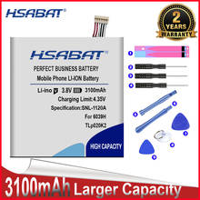 Hsabat bateria tlp020k2 3100mah para alcatel one touch, bateria 6039h 6039y 6039k 2024 - compre barato