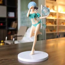 25cm NEW Anime Re:life in a Different World from Zero Rem Swimsuit Action Figure Collectible Model Toy Crystal Ball Ver. PVC  2024 - buy cheap