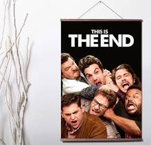 Lot style Choose this is the end movie Art Canvas print poster decoration painting with solid wood hanging scroll 2024 - buy cheap