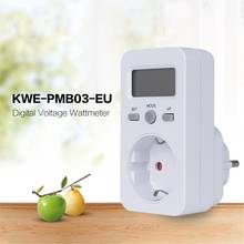 Medidor de voltagem digital com tomada KWE-PMB03, monitor analisador de energia elétrica ac 2024 - compre barato