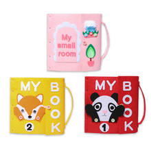 1pc Cute Cartoon Animal Pttern Handmade Felt Quiet Books Baby Early Cognitive Kid Felt DIY Package Children Toys Gift 2024 - buy cheap