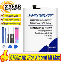 HSABAT 6700mAh BM49 High Capacity Battery for Xiaomi Mi Max Battery 2024 - buy cheap