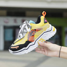 2020 весенние женские кроссовки на платформе; модная женская повседневная обувь; цвет желтый, зеленый; женские кроссовки; обувь из вулканизированной кожи; Большой размер 42 2024 - купить недорого