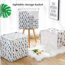 Fabric Folding Storage Basket Laundry Box Rectangle Tightable Organizer Clothes Underwear Toy Quilt Large 2024 - buy cheap