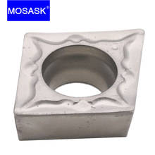 MOSASK-torno de mecanizado CNC CCMT FG ZN60, rombos de acero de 80 grados, carburo cementado, torneado, inserto Cermet 2024 - compra barato