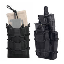 Compartimento militar bolsa saco de cartucho náilon tático único rifle pistola coldre caso molle mag bolsa caça acessórios 2024 - compre barato