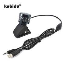 kebidu HD USB 2.0 Camera Webcam + 6 Led Light Dimmer 30M HD Web cam With Mic Microphone for PC Computer Laptop Desktop 2024 - buy cheap