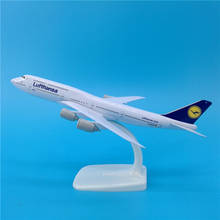 20CM  B747 Lufthansa Airlines Airplanes Plane Aircraft Alloy Model Toy no Landing Gear Toys F Collections 2024 - buy cheap