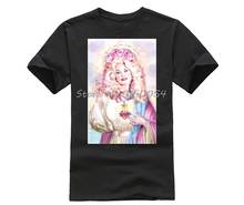 Camiseta fresca de Saint Dolly para hombre, Camisa de algodón con estampado informal, divertida, Hip-Hop, Tops Harajuku, nueva 2024 - compra barato