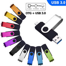 High Speed USB 3.0 Metal Flash Drive OTG Pen Drive 128gb 64gb Usb Stick 32gb Pendrive Flash Disk for Android SmartPhone/PC Gift 2024 - buy cheap