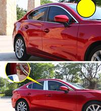 Aço inoxidável exterior tampa do peitoril da janela guarnições para mazda3 2013 2014 2015 2016 2017 2018 estilo do carro 2024 - compre barato