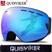 QUISVIKER 2019 Double Layers Ski Goggles Anti-fog Skiing Glasses Mask Men Women Ski Googles Snow Snowboard Sunglasses Snowmobile 2024 - buy cheap