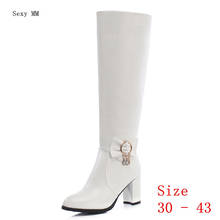 Spring Autumn Women Knee High Boots High Heel Shoes Woman Thigh High Boots Small Plus Size 30 31 32 33 - 41 42 43 2024 - buy cheap