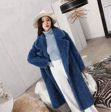 JuneLove Women Winter Faux Fur Warm Long Coat Long Sleeve Female Thick Teddy Bear Coat Casual Loose Oversize Outwears 2024 - buy cheap