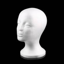 Cabeza de Maniquí de espuma de poliestireno para mujer, modelo de cabeza de maniquí, esponja de espuma, peluca, gafas, gorro de exhibición, soporte de exhibición, novedad de 2021 2024 - compra barato