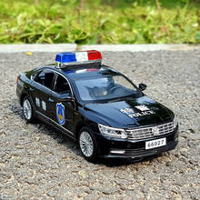Police Cars Toys With Lights Headlights Shine Diecasts & Toy Vehicles Blue Christmas Gift Model Car All Doors Hood Trunk Open 2024 - buy cheap