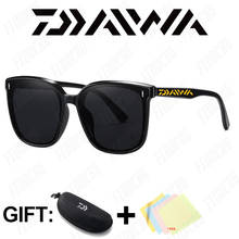 Daiwa óculos de pesca polarizado vintage, óculos redondo pequeno para pesca, óculos de sol retrô espelhado uv400 2021 para mulheres 2024 - compre barato