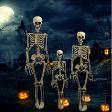 90cm Halloween Prop Skeleton Full Size Skeleton Skull Hand Lifelike Human Body Poseable Anatomy Model Party Festival Decoration 2024 - buy cheap