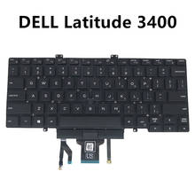 US keyboard for Dell latitude 7400 3400 5400 5401 US English black with Trackpoint backlit 03J9FC PK132FB2A00 3J9FC CN-03J9FC 2024 - buy cheap