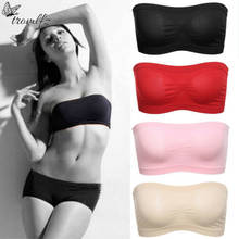 5 colors Womens Tube Top Strapless Bandeau Bra Underwear Women Bralette Seamless Strapless Tops Stretch Strapless Bra Tube Top 2024 - buy cheap