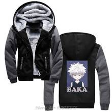 Hunter X Hunter hoodies Killua Zoldyck Baka Classic Comic Anime Japan Fashion Wool Liner Jacket Thicken Sweatshirts 2024 - buy cheap