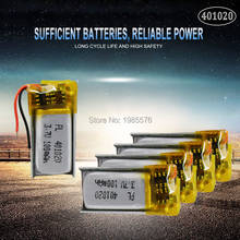 Batería recargable de polímero de litio para juguetes, Altavoz Bluetooth, auriculares digitales, productos, 3,7 v, 50mah, 401020 2024 - compra barato