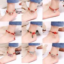 New fashion Korean style simple bell red rope anklet For Women girl Accessories  jewelry wholesale 2024 - buy cheap