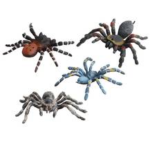 Araña 3D realista para niños, modelo de insecto salvaje, broma, truco de Halloween, utilería, juguete, Mini muñeca, regalo, nuevo 2024 - compra barato