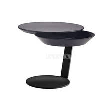 Creative Modern Simple Round Reception Low Table With Large Storage Space Carbon Steel Frame Plastic Desktop Coffee Tea Table 2024 - buy cheap