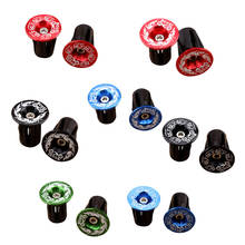 1 Pair Bicycle Aluminum Alloy End Plugs Lightweight Handlebar Road Bike Bicycle Flame Skeleton Handlebar Grips Cap End Plugs #WW 2024 - buy cheap