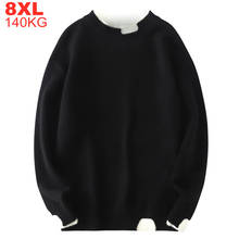 6xl 5xl Large Size 7xl 8xl Oversized Sweater Men Jumpers Streetwear Men's Sweaters Oversized Casual Knitted Winter Mens Pullover 2024 - buy cheap