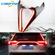 2PCS LED Rear Fog Lamp For Toyota RAV4 2019 2020 Car LED Bumper Light Brake Light Turn Signal Reflector 12V ABS 2024 - buy cheap