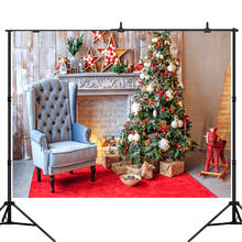 Lyavshi Christmas Tree Photography Backdrop Christmas Backgrounds Fireplace Decor Photocall Backdrop Photo Studio Banner 2024 - buy cheap